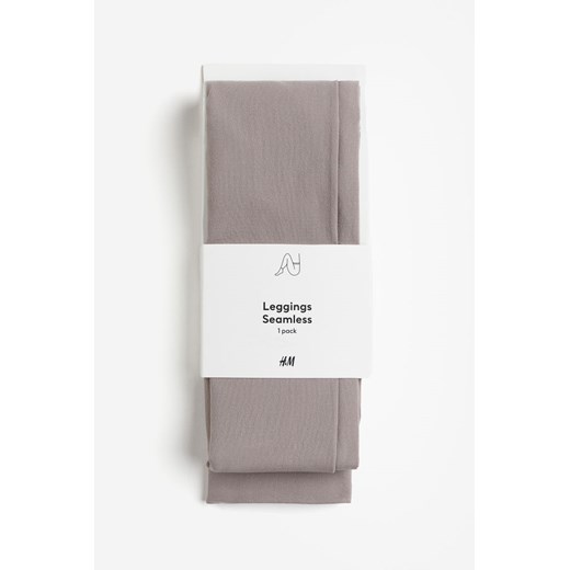 H & M - Bezszwowe legginsy - Brązowy ze sklepu H&M w kategorii Rajstopy - zdjęcie 170635585