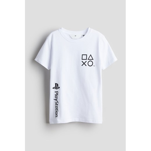 H & M - T-shirt z nadrukiem - Biały ze sklepu H&M w kategorii T-shirty chłopięce - zdjęcie 170635599