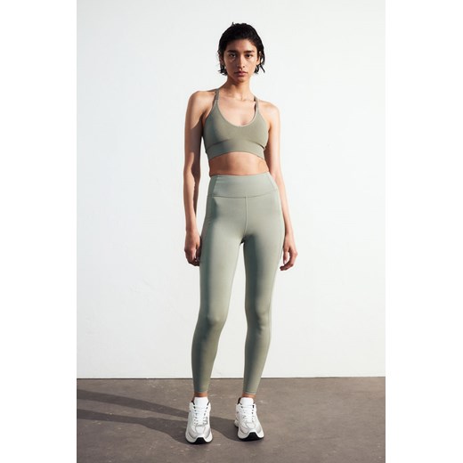 H & M - Legginsy sportowe DryMove - Zielony ze sklepu H&M w kategorii Spodnie damskie - zdjęcie 170635699