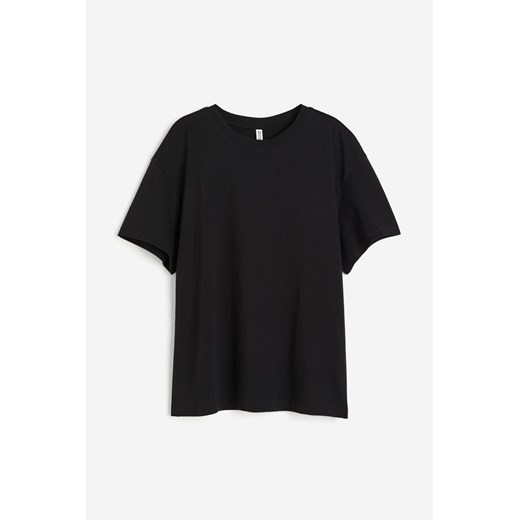 H & M - T-shirt oversize - Czarny H & M L H&M