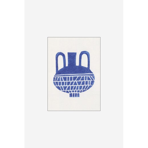 H & M - Alisa Galitsyna - Linocut Vase #6 - Niebieski ze sklepu H&M w kategorii Plakaty - zdjęcie 170636185