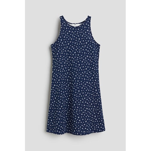 H & M - Dżersejowa sukienka bez rękawów - Niebieski ze sklepu H&M w kategorii Sukienki dziewczęce - zdjęcie 170636246