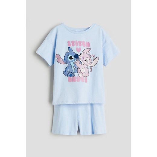 H & M - Dżersejowa piżama z nadrukiem - Niebieski ze sklepu H&M w kategorii Piżamy dziecięce - zdjęcie 170636345