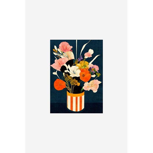 H & M - Treechild - Flowers At Night - Biały ze sklepu H&M w kategorii Plakaty - zdjęcie 170636825