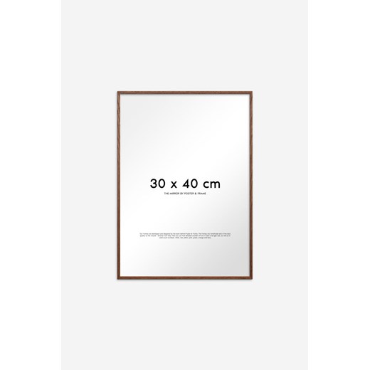 H & M - Lustro Z Drewnianą Ramą - Brązowy ze sklepu H&M w kategorii Lustra - zdjęcie 170636875
