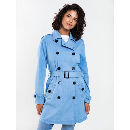 BIG STAR Płaszcz w kolorze błękitnym ze sklepu Limango Polska w kategorii Płaszcze damskie - zdjęcie 170636979
