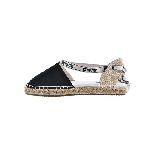 Espadryle damskie BIG STAR z klamrą tkaninowe płaskie 