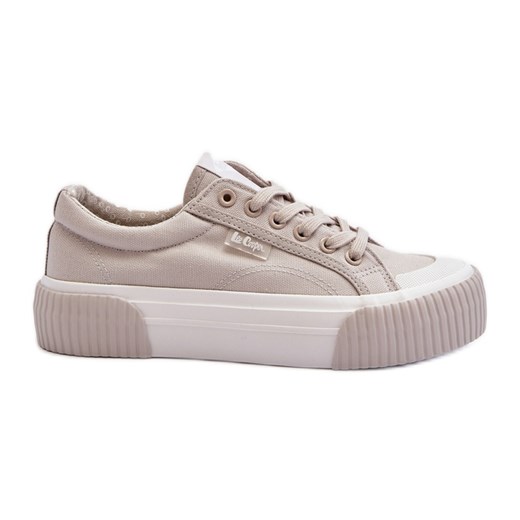 Trampki Damskie Na Grubej Podeszwie Lee Cooper LCW-24-31-2178 Szare ze sklepu ButyModne.pl w kategorii Trampki damskie - zdjęcie 170638118