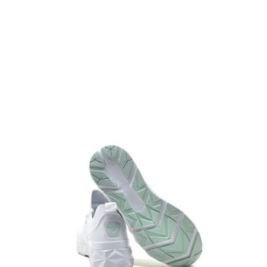 Buty sportowe męskie Emporio Armani z tkaniny sznurowane białe 