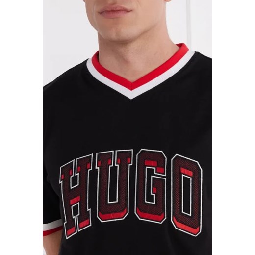 T-shirt męski Hugo Boss czarny bawełniany 