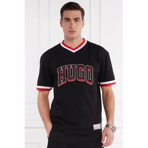 T-shirt męski Hugo Boss z krótkimi rękawami bawełniany 