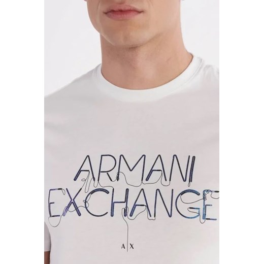 T-shirt męski Armani Exchange z krótkim rękawem biały 