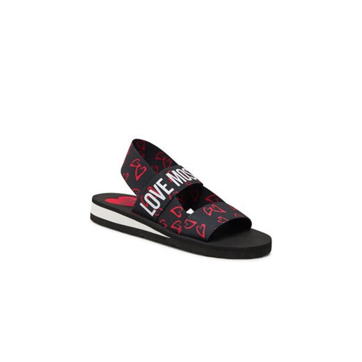 LOVE MOSCHINO Sandały JA16033G0IJN800A Czarny Love Moschino 35 MODIVO