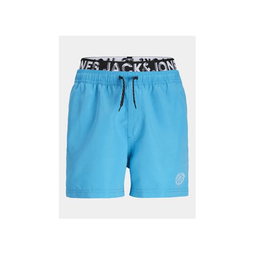 Jack&Jones Junior Szorty kąpielowe Fiji 12228535 Niebieski Regular Fit ze sklepu MODIVO w kategorii Spodenki chłopięce - zdjęcie 170640839