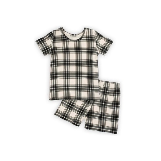 Komplet bawełniany chłopięcy bluzka z krótkim rękawem + spodenki czarny ze sklepu 5.10.15 w kategorii Piżamy dziecięce - zdjęcie 170641867