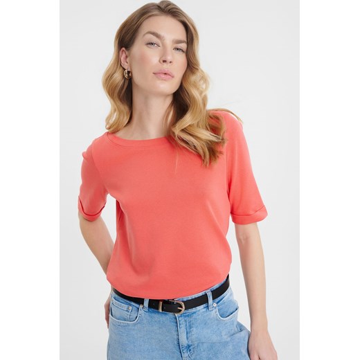 Koszulka damska pomarańczowa ze sklepu 5.10.15 w kategorii Bluzki damskie - zdjęcie 170641876
