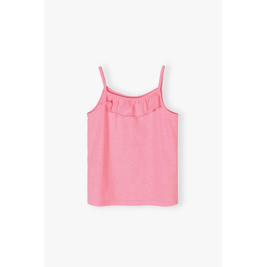 Różowa koszulka dziewczęca na ramiączkach 5.10.15. 110 5.10.15
