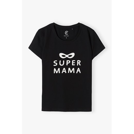 Bawełniany tshirt damski z napisem "Super mama" ze sklepu 5.10.15 w kategorii Bluzki damskie - zdjęcie 170641938