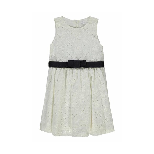 Sukienka dziewczęca bez rękawów, biała, kwiaty, Königsmuhle ze sklepu 5.10.15 w kategorii Sukienki dziewczęce - zdjęcie 170641988