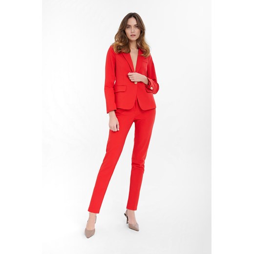Spodnie klasyczne damskie cygaretki czerwone ze sklepu 5.10.15 w kategorii Spodnie damskie - zdjęcie 170641999