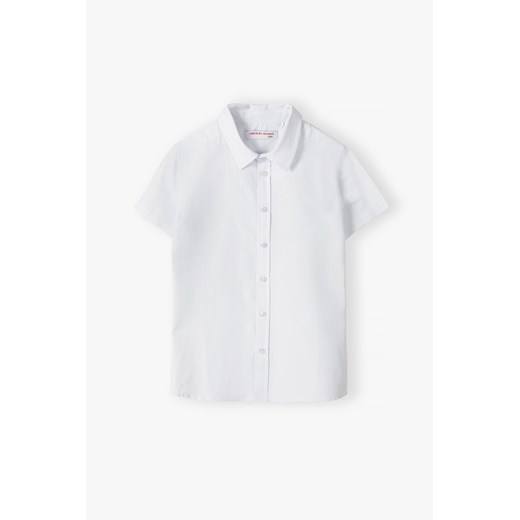 Biała koszula dla chłopca - krótki rękaw Lincoln & Sharks By 5.10.15. 170 5.10.15