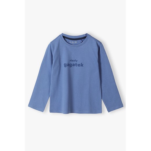Bluzka bawełniana - niezły gagatek - długi rękaw 5.10.15. ze sklepu 5.10.15 w kategorii T-shirty chłopięce - zdjęcie 170642106