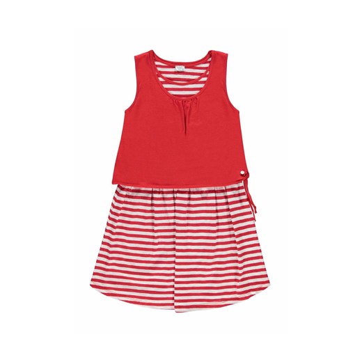 Sukienka dziewczęca bez rękawów - czerwona w paski - Königsmuhle ze sklepu 5.10.15 w kategorii Sukienki dziewczęce - zdjęcie 170642165