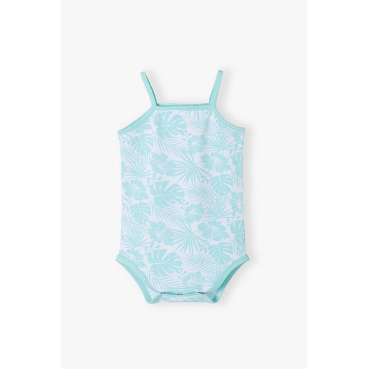 Body niemowlęce na ramiączka w niebieskie wzory ze sklepu 5.10.15 w kategorii Body niemowlęce - zdjęcie 170642209