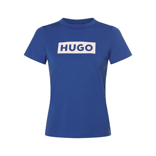 HUGO BLUE Koszulka damska - Classic Tee_B Kobiety Bawełna niebieski nadruk Hugo Blue S vangraaf