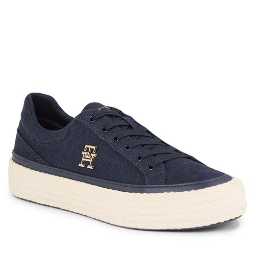 Tenisówki Tommy Hilfiger Vulc Sneaker Linnen FW0FW07673 Space Blue DW6 Tommy Hilfiger 41 eobuwie.pl