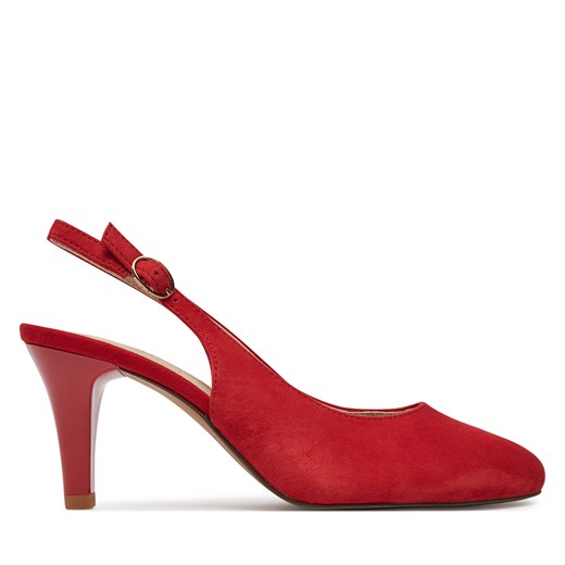 Sandały Caprice 9-29606-42 Czerwony ze sklepu eobuwie.pl w kategorii Czółenka - zdjęcie 170643238