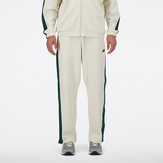Spodnie męskie New Balance MP41504LIN – beżowe ze sklepu New Balance Poland w kategorii Spodnie męskie - zdjęcie 170645759