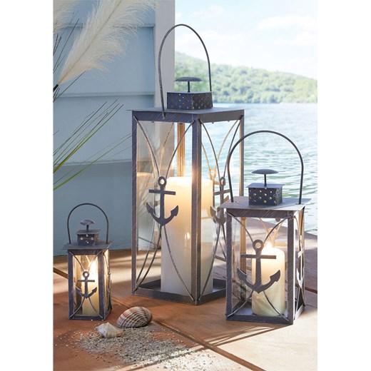 Lampion z kotwicą (3 części) ze sklepu bonprix w kategorii Lampiony i lampki - zdjęcie 170650857