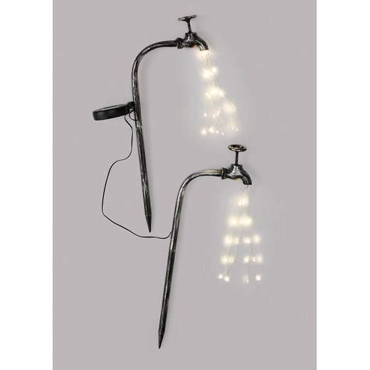 Ozdoba ogrodowa LED Kran, do wbicia w ziemię (2 szt.) One Size bonprix