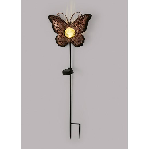 Ozdoba ogrodowa LED Motyl do wbicia w ziemię One Size bonprix