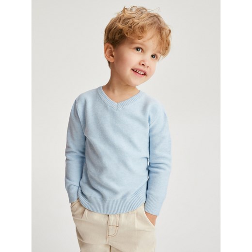 Reserved - Melanżowy sweter - jasnoniebieski ze sklepu Reserved w kategorii Bluzy i swetry - zdjęcie 170651317