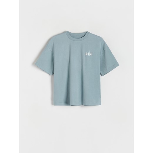 Reserved - T-shirt z nadrukiem - niebieski ze sklepu Reserved w kategorii T-shirty chłopięce - zdjęcie 170651415