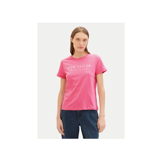 Tom Tailor T-Shirt 1041288 Różowy Regular Fit ze sklepu MODIVO w kategorii Bluzki damskie - zdjęcie 170652335