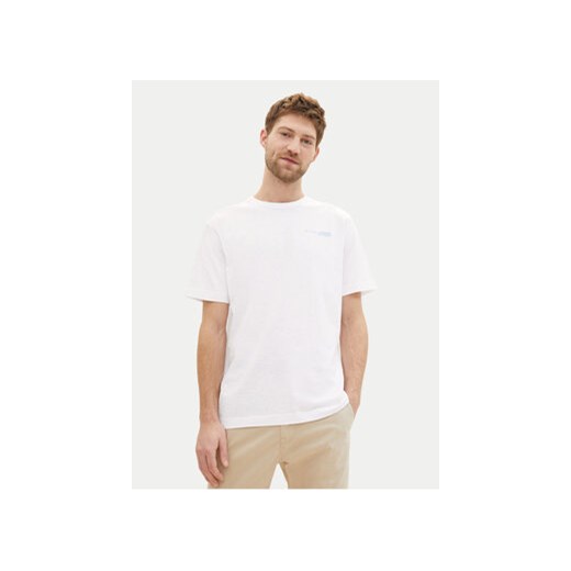 Tom Tailor T-Shirt 1040821 Biały Regular Fit ze sklepu MODIVO w kategorii T-shirty męskie - zdjęcie 170652366