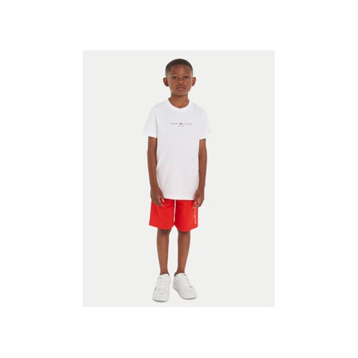 Tommy Hilfiger Komplet t-shirt i spodenki Essential KB0KB08829 M Czerwony Regular Fit ze sklepu MODIVO w kategorii Komplety chłopięce - zdjęcie 170652456