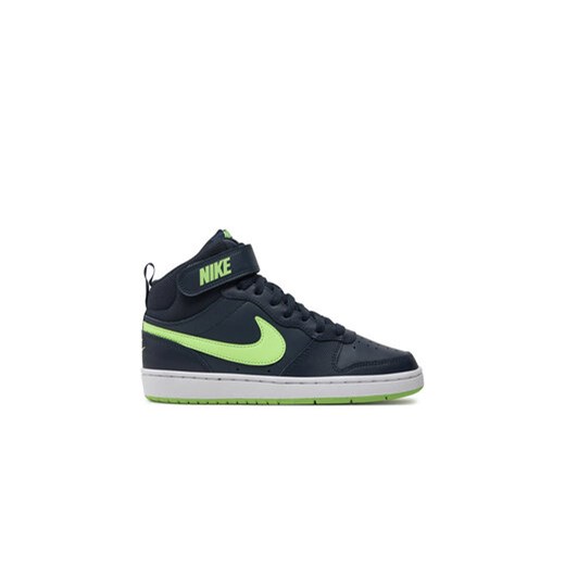 Nike Sneakersy Court Borough Mid 2 (GS) CD7782 403 Granatowy ze sklepu MODIVO w kategorii Buty sportowe dziecięce - zdjęcie 170652485