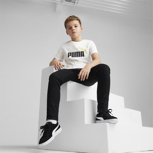 T-shirt chłopięce Puma biały z krótkim rękawem 