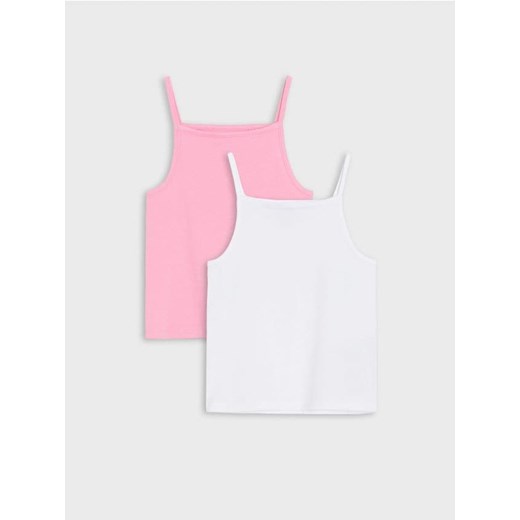 Sinsay - Koszulki 2 pack - różowy ze sklepu Sinsay w kategorii Bluzki dziewczęce - zdjęcie 170655145
