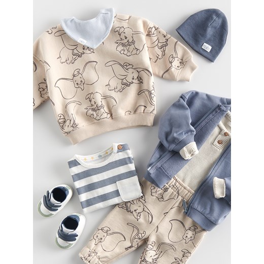 Reserved - Bawełniana bluza Dumbo - kremowy ze sklepu Reserved w kategorii Bluzy i swetry - zdjęcie 170655405