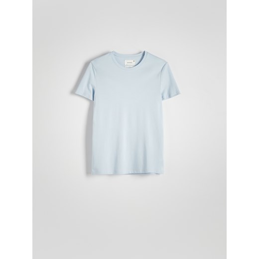 Reserved - T-shirt slim fit - jasnoniebieski ze sklepu Reserved w kategorii T-shirty męskie - zdjęcie 170655408