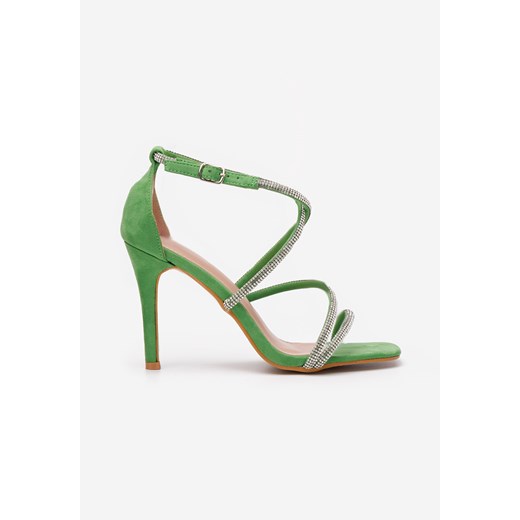 Zielone eleganckie sandały Aleena Zapatos 40 Zapatos