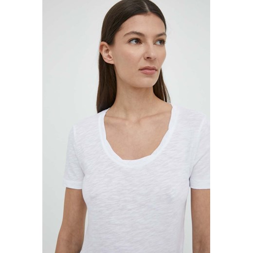 Marc O&apos;Polo t-shirt bawełniany damski kolor biały M ANSWEAR.com
