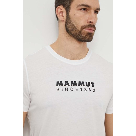 Mammut t-shirt sportowy Mammut Core kolor biały z nadrukiem ze sklepu ANSWEAR.com w kategorii T-shirty męskie - zdjęcie 170657299