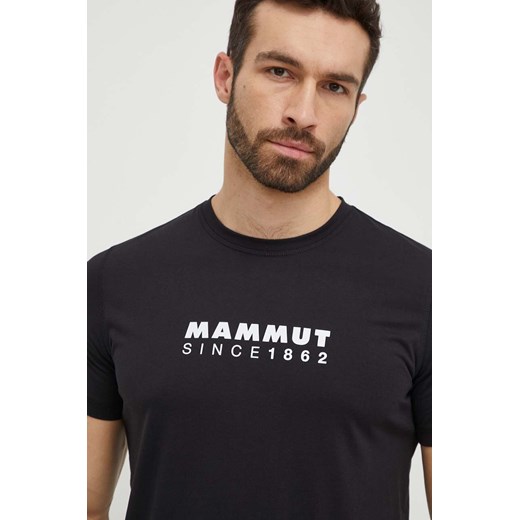 Mammut t-shirt sportowy Mammut Core kolor czarny z nadrukiem ze sklepu ANSWEAR.com w kategorii T-shirty męskie - zdjęcie 170657309