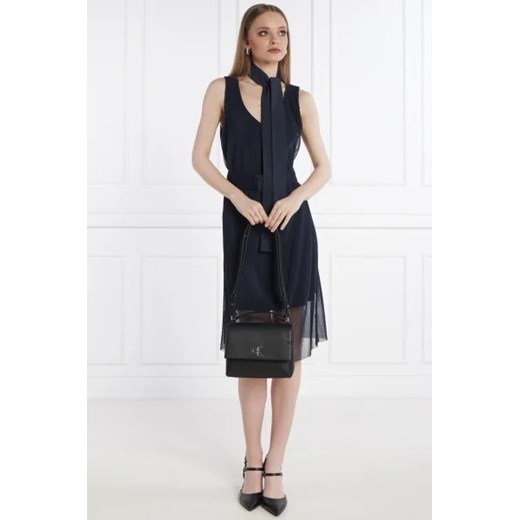 Listonoszka Calvin Klein czarna matowa średnia elegancka